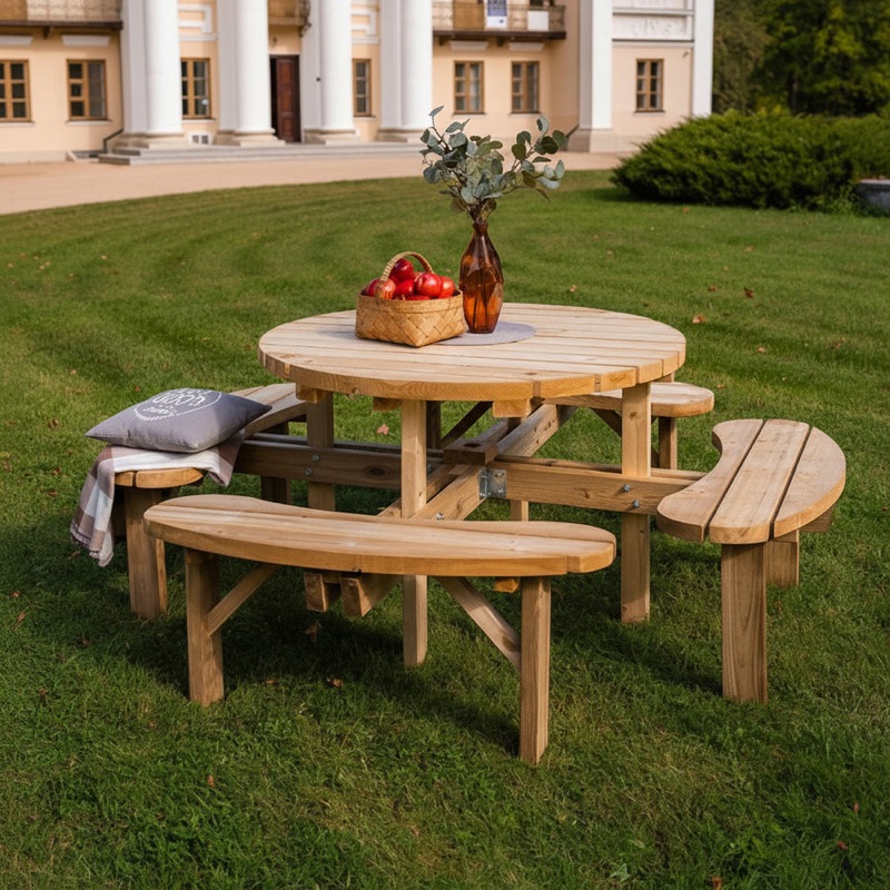Ronde picknicktafel Royal KING XXL
